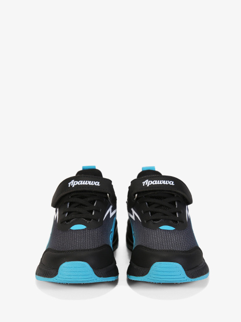 Buty sportowe #G1855P czarno-niebieskie