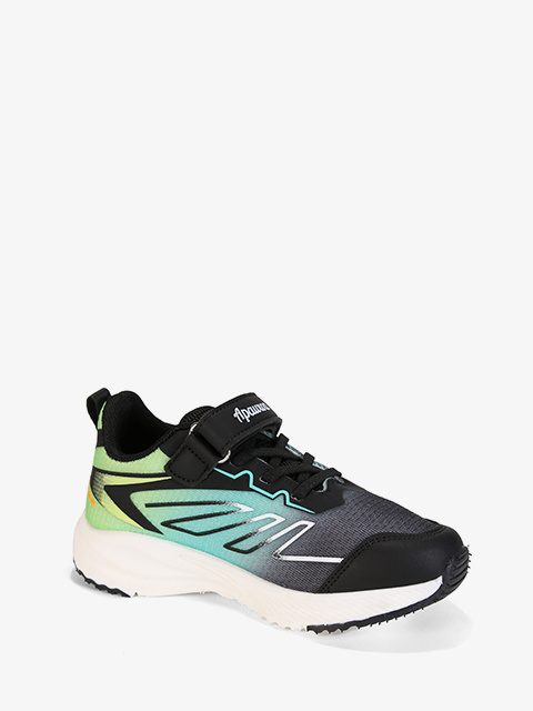 Buty sportowe #G1865P czarno-zielone Buty sportowe #G1865P czarno-zielone