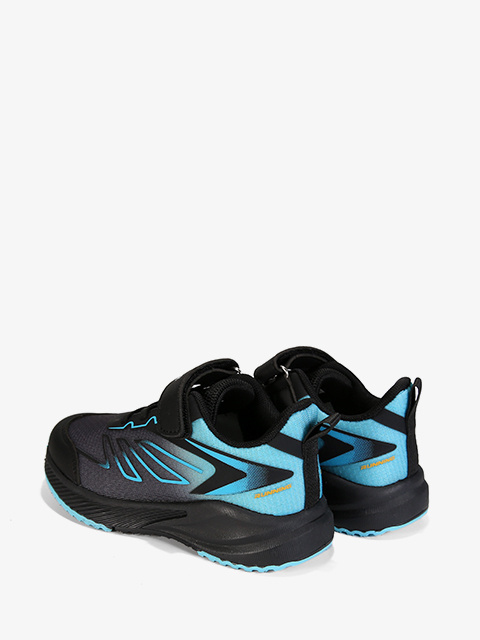 Buty sportowe #G1865P czarno-niebieskie
