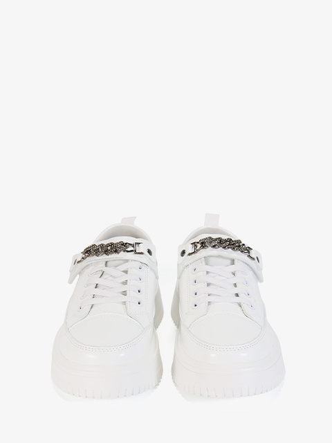 Buty sportowe #T1230R białe